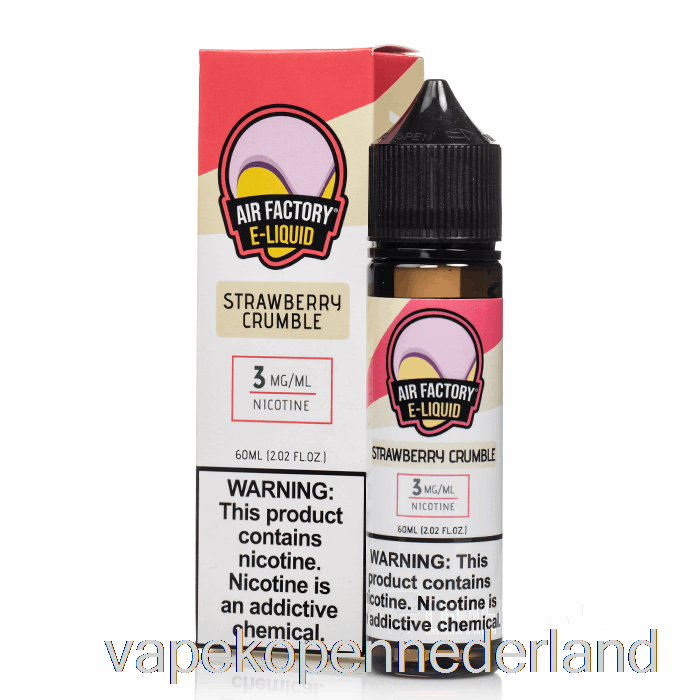 Elektronische Sigaret Vape Aardbei Crumble - Luchtfabriek - 60ml 3mg